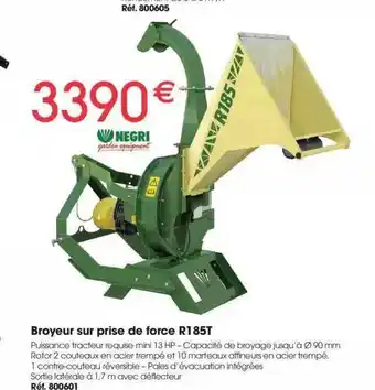 Brico Pro Broyeur sur prise de force r185t offre