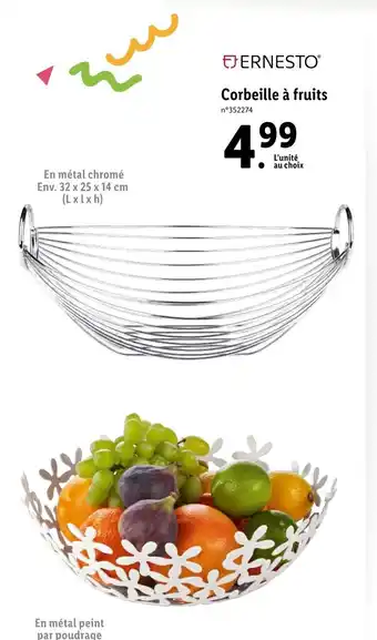 Lidl Corbeille à fruits offre
