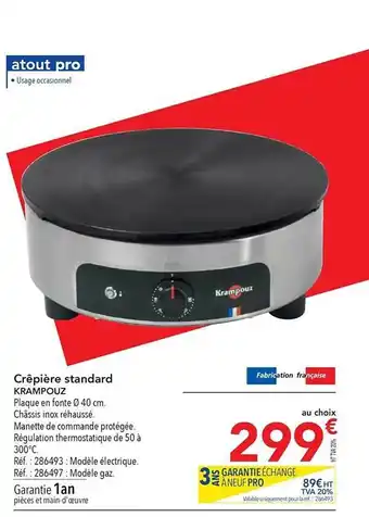 Crêpière standard krampouz