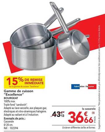 METRO Gamme de cuisson offre