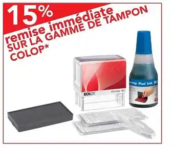 La gamme de tampon colop