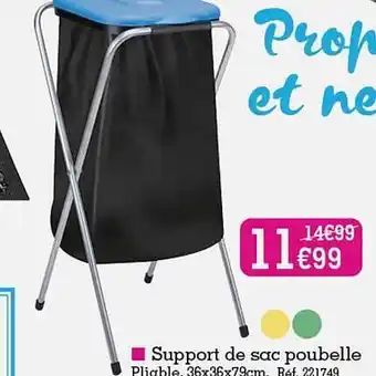 Kandy Support de sac poubelle offre