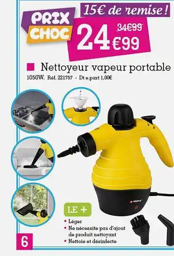 Nettoyeur vapeur portable