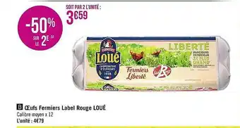 Casino Supermarchés Oeufs fermiers label rouge loué offre