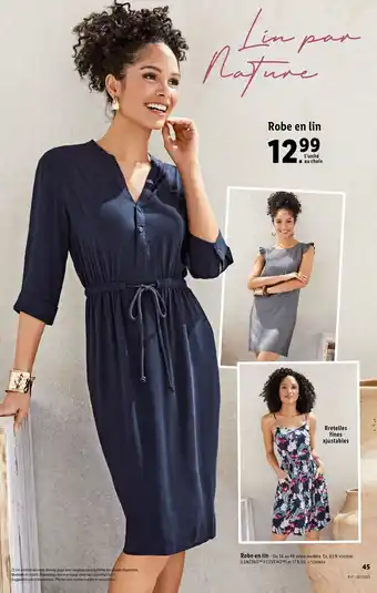 Lidl Robe en lin offre
