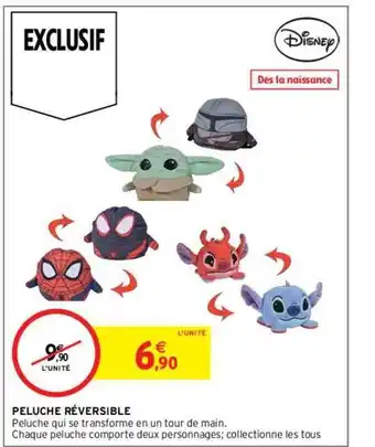 Intermarché Contact Peluche réversible offre