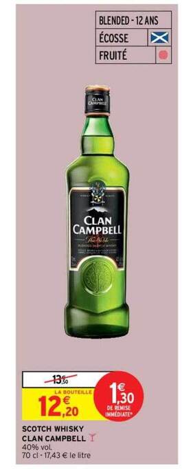 Scotch whisky clan campbell