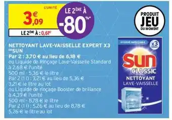 Intermarché Contact Nettoyant lave-vaisselle expert x3 sun offre
