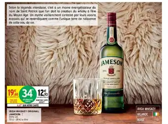 Intermarché Contact Irish whiskey original jameson offre