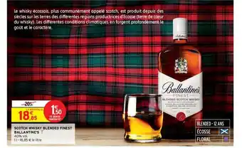 Intermarché Contact Scotch whisky blended finest ballantine's offre