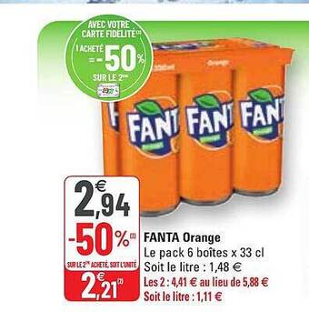 G20 Fanta orange offre