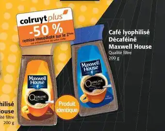 Colruyt Café lyophilisé décaféiné maxwell house offre