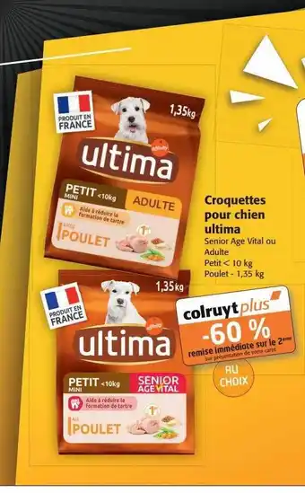 Colruyt Croquettes pour chien ultima offre