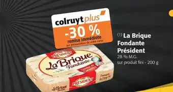 Colruyt La brique fondante président offre
