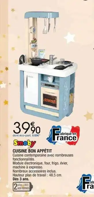 Cora x Carrefour Cuisine bon appétit smoby offre