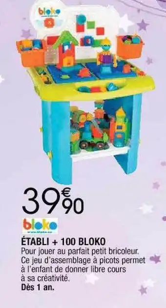 Cora x Carrefour Établi + 100 bloko offre