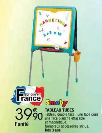 Cora x Carrefour Tableau tubes smoby offre