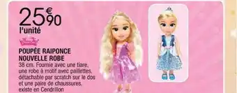 Cora x Carrefour Poupée raiponce nouvelle robe offre