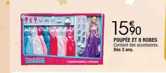 Cora x Carrefour Poupée et 8 robes bonnie pink offre