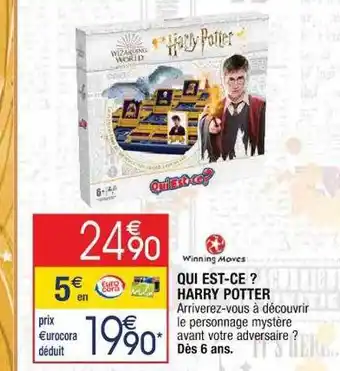 Cora x Carrefour Qui est-ce? harry potter offre