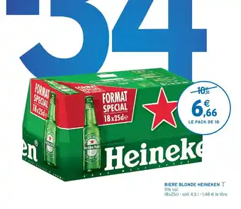 Intermarché Bière Blonde Heineken offre
