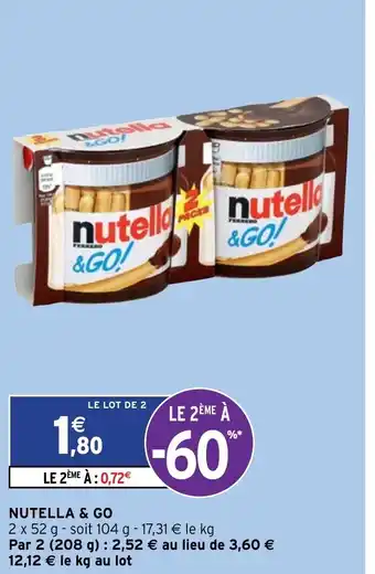 Intermarché Nutella & Go offre