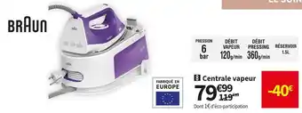 Conforama Braun centrale vapeur is1014vi offre