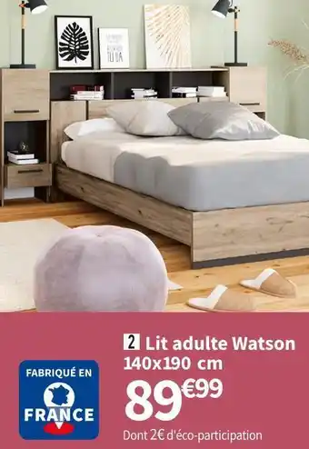 Conforama Lit adulte 140x190 cm offre