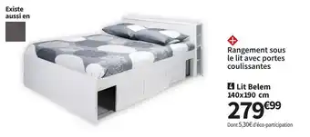 Conforama Lit 140 cm belem offre