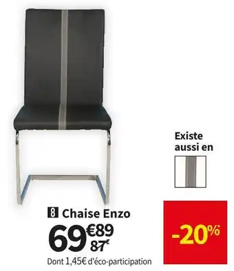 Conforama Chaise enzo offre