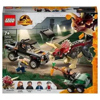 L'embuscade du tricératops en pick-up jurassic world