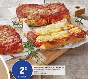 Intermarché Fougasse Emmental Lardons offre