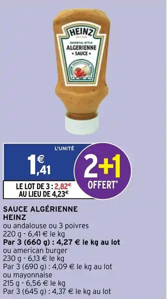 Intermarché Sauce Algérienne Heinz offre