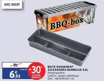 Intermarché Boite Rangement Accessoires Barbecue offre