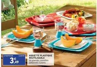 Intermarché Assiette Plastique Reutilisable offre