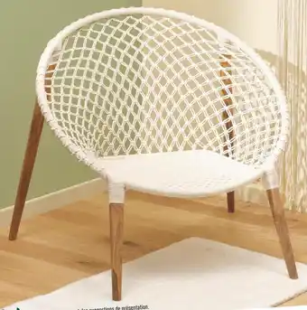 Centrakor Le fauteuil macramé raina offre