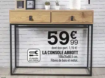Centrakor La console abbott offre