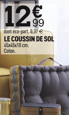 Centrakor Le coussin de sol offre