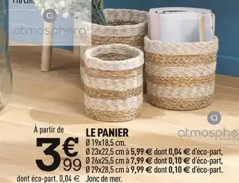 Centrakor Atmosphera le panier offre