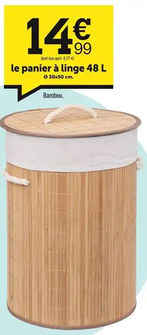 Centrakor Le panier à linge 48 l offre