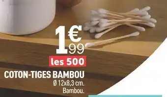 Centrakor Coton-tiges bambou offre