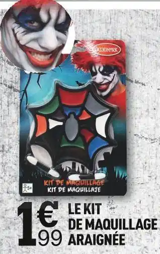 Centrakor Goodmark le kit de maquillage araignée offre