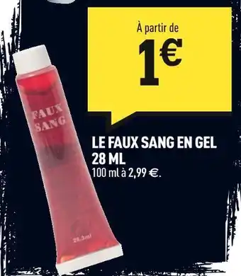 Centrakor Le faux sang en gel 28 ml offre