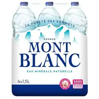 Auchan Eau minérale naturelle mont blanc offre