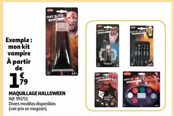 Auchan Maquillage halloween offre