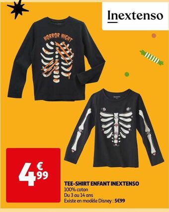 Auchan Tee-shirt enfant inextenso offre