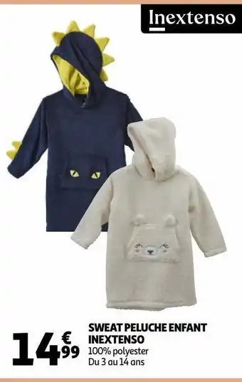 Auchan Sweat peluche enfant inextenso offre