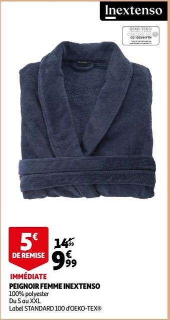 Auchan Peignoir femme inextenso offre