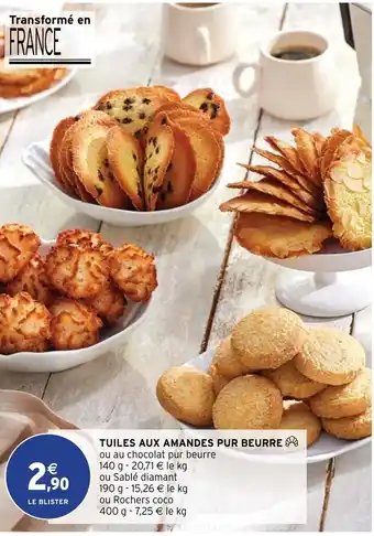 Intermarché Tuiles Aux Amandes Pur Beurre offre