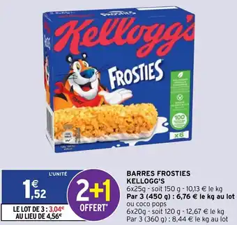 Intermarché Barres Frosties Kellogg's offre